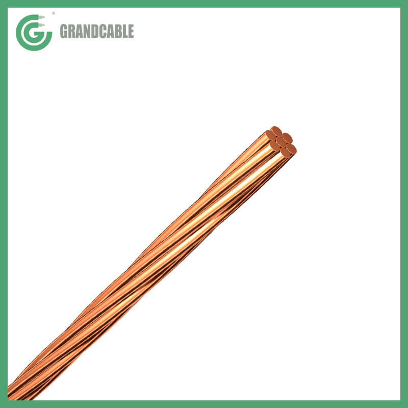 Conductor de cobre desnudo dibujado suave SDBC de 25 mm2