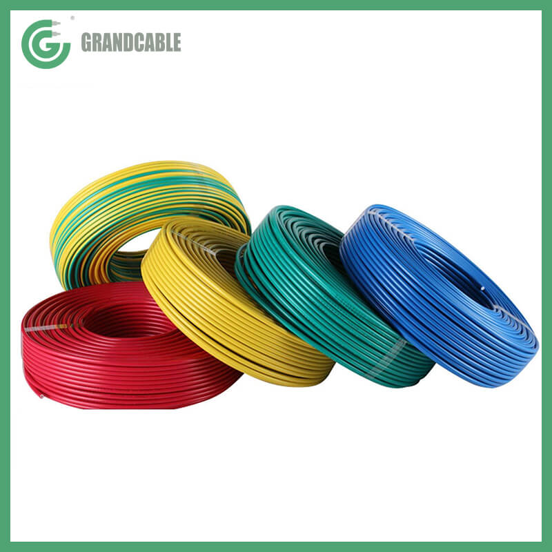 120mm2 Cable eléctrico con aislamiento PVC Y / G de color verde amarillo