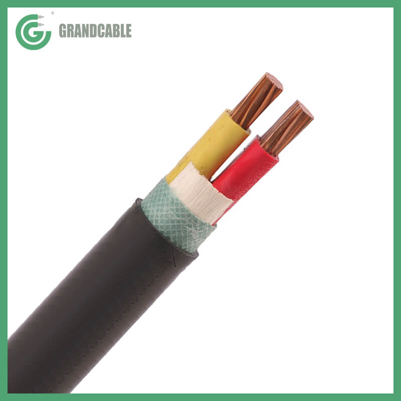 Conductores de cobre 2x25mm2 Cable de transmisión con revestimiento de PVC con aislamiento de PVC
